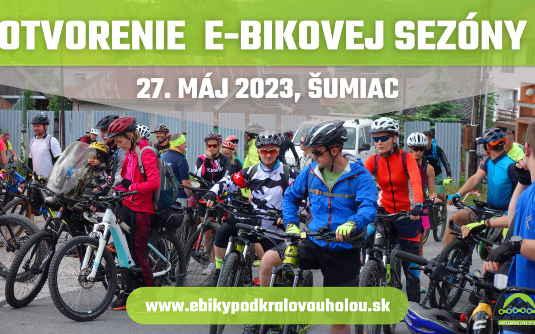 Pozvánka na e-bike výjazd: Otvorenie e-bike sezóny 2023 na Šumiaci